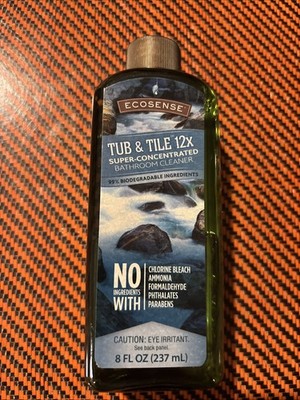 Melaleuca Ecosense Tub &Tile 12x Super Concentrate 8 Oz,  Bathroom Cleaner