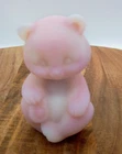 New ListingVintage Fenton Burmese Glass 3.25 " Sitting Bear Plain Glows