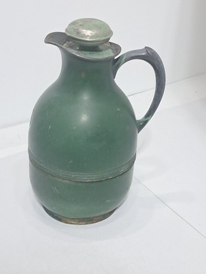 1900's  Landers Frary & Clark Universal Metal Insulated Pitcher- Corked Lid (s