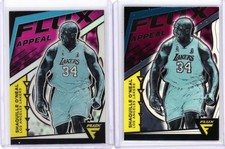 2 * SHAQUILLE O'NEAL * 2020-21 FLUX APPEAL SILVER REFRACTOR HOLO BASE 