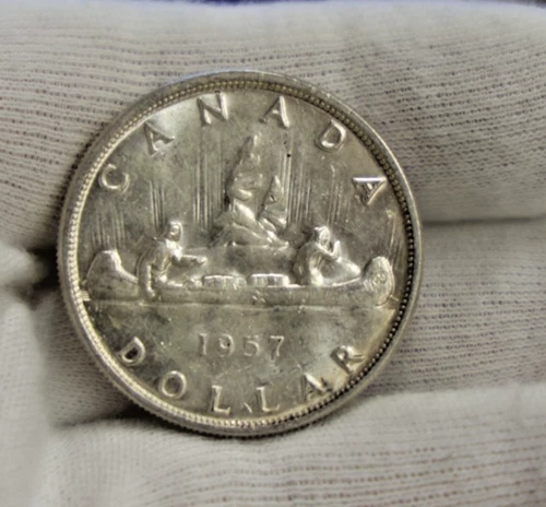 1957 Canada Silver Dollar $1 Unc.