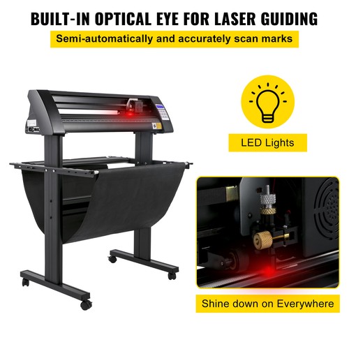 Plotter da Taglio Vinile Semiautomatico da 720 mm con Luce Guida a LED - Afbeelding 4 van 12