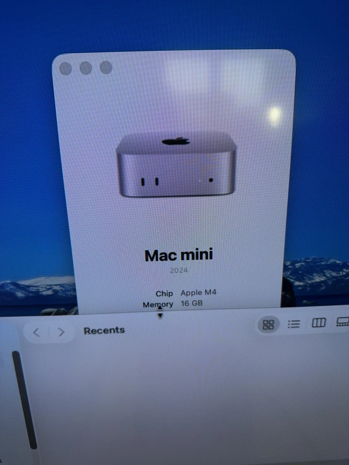 Apple Mac Mini (2024) M4, 16GB RAM 256GB SSD, Silver, macOS, 10-Core GPU Desktop - Image 2 of 4
