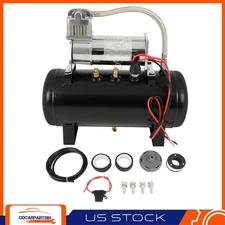 For Train Horn 12V 2 Gal Air Tank 150 Psi Compressor Onboard System Kit