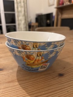 2 X Kelloggs Rice Krispies Ceramic Cereal Bowls