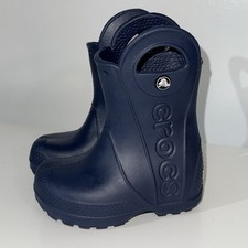 Crocs Rain Boots Children s Size C6 Blue Unisex Waterproof 12803