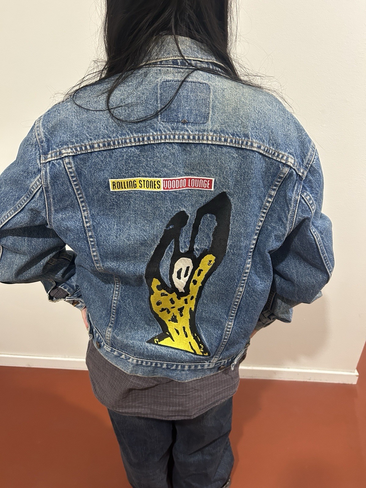 90s Rolling Stones x Levi's denim jacket VOODOO LOUNGE Good condition Rare