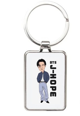 Jung Ho-seok J-Hope BTS Cartoon Korean Music Group Graphic Keyring