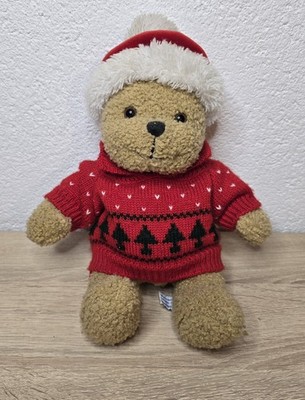 Heunec Teddy Bear Christmas Bear 24cm Plush Bear with Jumper Collectors