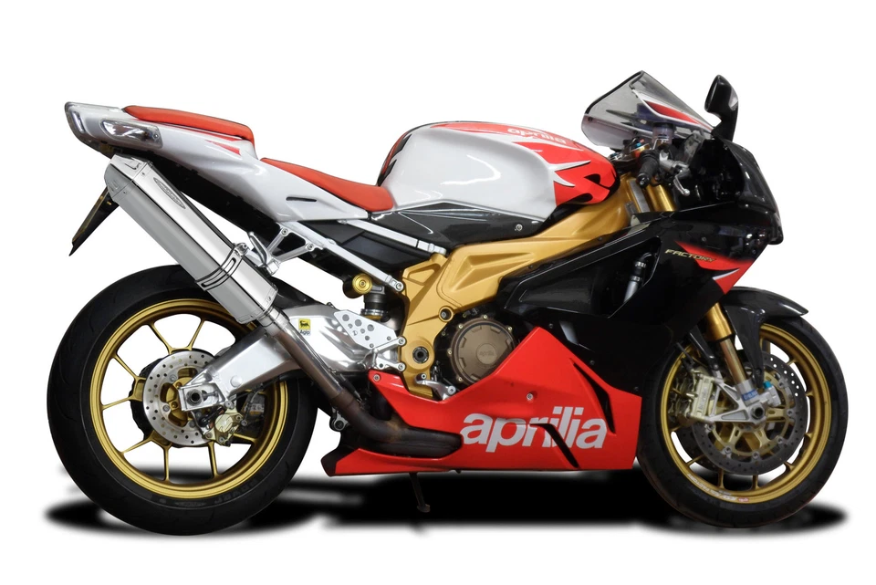 Aprilia RSV1000R Factory 03-10 Kit de silenciador de escape de acero inoxidable TriOval de 17" Foto 3 de 4
