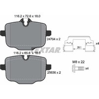 Textar 2470401 Bremsbelagsatz FüR BMW 5 7 X3 6 X5 X4 8 X6 X7 G11 G12 G30 F90