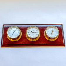 WEMPE Chronometerwerke Hamburg Germania termometro marino, barometro, orologio