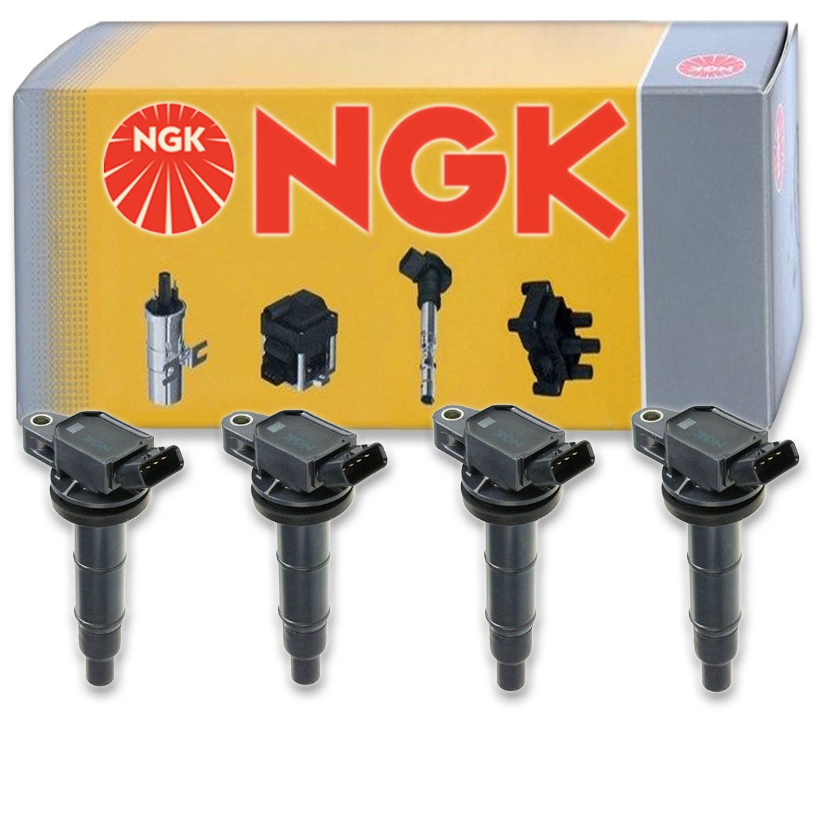 4 pcs NGK Ignition Coil for 2005-2010 Scion tC 2.4L L4 - Spark Plug Tune Up bu