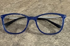 Eyebuydirect CLARITY Blue Eyeglasses Frame Only Flex Hinges 54-17-140-38mm
