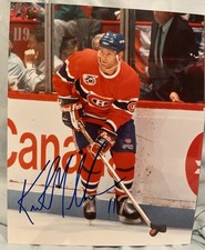 KIRK MULLER SIGNED MONTREAL CANADIENS 8X10 PHOTO 
