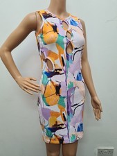 PRETTYLITTLETHING ribbed cut out dress multicoloured size 8 NEW