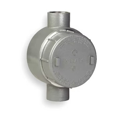 Hubbell Killark Gecct-2M Conduit Outlet Body, Iron, C, 3/4 In.