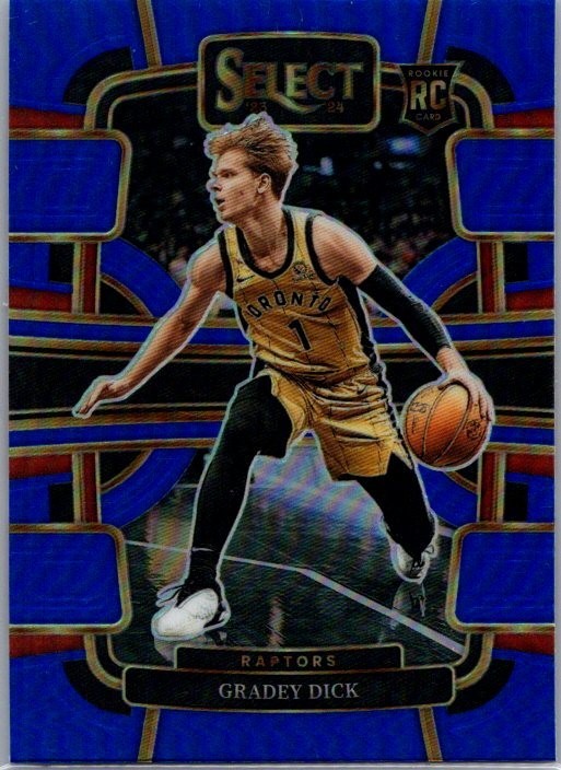 2023-24 Panini Select - Concourse Gradey Dick #90 Blue Prizm (RC)