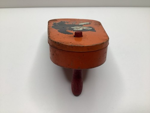 Vintage Halloween T. Cohn Tin Noisemaker Black Cat Jack-O-Lantern USA *Read* - Afbeelding 4 van 8