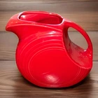 Disc Pitcher HOMER LAUGHLIN USA Red 7.5” Tall Fiestaware Fiesta Red Scarlett