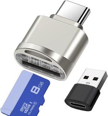 SD Kartenleser USB C Typ C TF mit USB Adapter Kompatibel mit iPhone Galaxy iPad