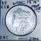 1878 S BU GEM MORGAN SILVER DOLLAR UNC MS+++ U.S. MINT RARE COIN 2709