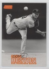 2016 Topps Stadium Club Black & White Orange Foil Chris Heston #53 0b0