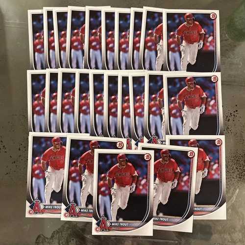 2025 Bowman Mike Trout (25) Card Lot Angels #1