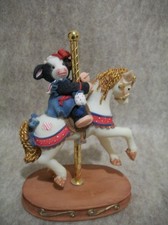 Where Friends Gather Magic Blossoms - Carousel - Mary Moo Moo Cow Figurine