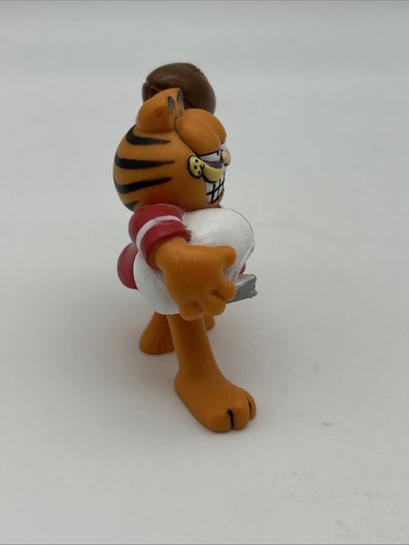 Vintage Dakin Garfield the Cat Fußball Nr. 10 mit Helm Figur 2,25" - Bild 5 von 6