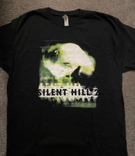Silent Hill 2 Classic Horror Black Cotton T Shirt Full Size S-5XL