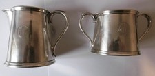 GWR, GREAT WESTERN RAILWAY SILVER PLATE 'HOTELS' SUGAR BOWL & MILK JUG. VGC.