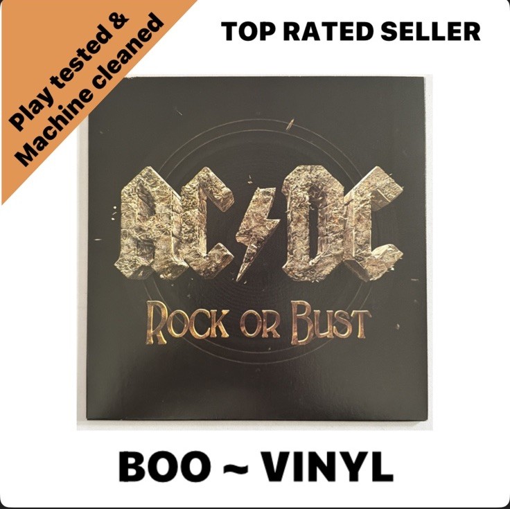 AC/DC Rock Or Bust 7” Vinyl Record Heavy Rock NM / NM
