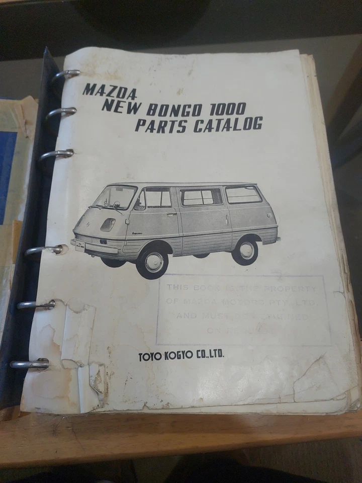Mazda Bongo F1000 Dealer Original Parts Catalogue - image 4 of 4