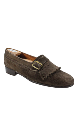John Lobb Suede Tassel Loafers | Madison | UK 7.5 E | US 8.5 D John Lobb Mens Suede Tassel Detail Slip On Loafers Shoes  main image 2