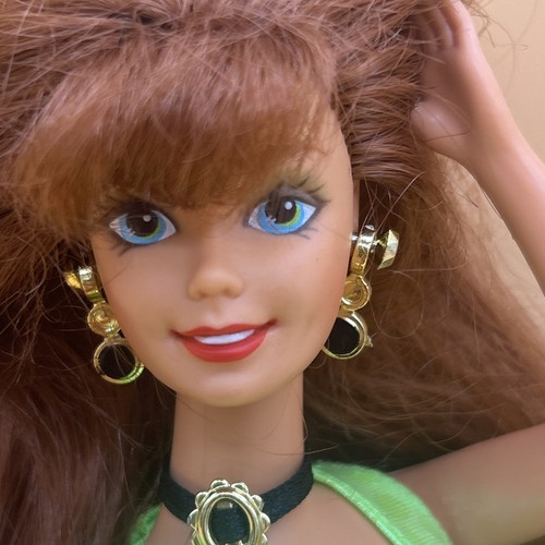 Barbie Cut And Style Midge Puppe rote Haare Vintage 1994 EUC mit Schmuck & Outfit - Bild 22 von 24