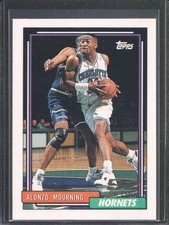 1992-93 Topps - Alonzo Mourning Rookie Card #393 - Hornets