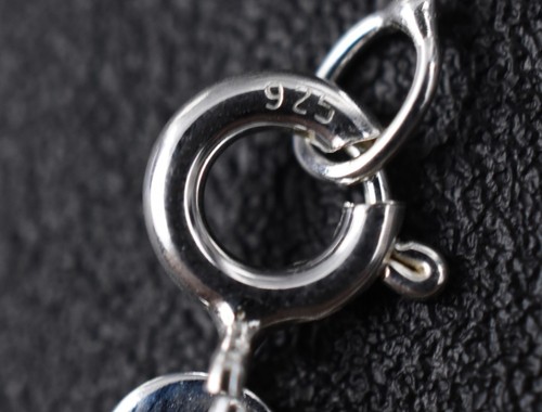 Sterling Silver 925 Mother of Pearl Pendant Carved Jadeite Jade & Pearl 18" 1.2g - Picture 3 of 13