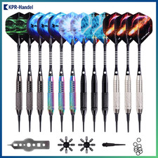 Dartpfeile 12 Stück mit Kunststoffspitze 18g für elektronische Dartscheibe