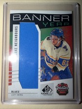 Jake Neighbours Banner Year Insert 2025-26 SP Game Used #BYWC-JN St. Louis Blues