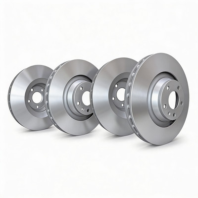 SP Perf KT-FRR-P-P-011839 Plain Silv Rotors for 08-19 Edge/Taurus/Explorer/Flex