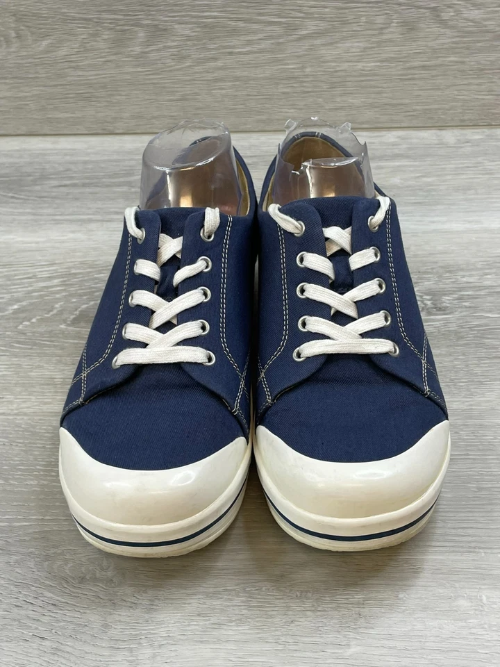 Dansko Veda Vegan Women's 11 Blue Sneaker Canvas Comfort Shoes Walking Casual - Image 2 of 4