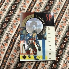 Upper Deck SP 1996 Holoview Insert Peter Forsberg Colorado Avalanche FX4