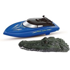 Siva Croco Racer Boat 2 en 1 2,4 GHz RTR bleu bateau RC avec chargeur de...