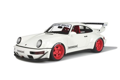 PORSCHE 911 964 RWB Rauh Welt Hoonigan weiß rot white red GT Spirit GT732  1:18