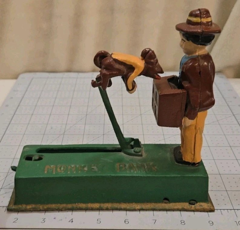 Monkey Bank In Collectible Mechanical Banks for sale | eBay