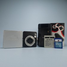 Pentax Optio X 5.0MP Compact Digital Camera Silver Tested Full Working Set