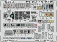 Eduard Accessories SS707 - 1:72 F-14A For Academy - Neu