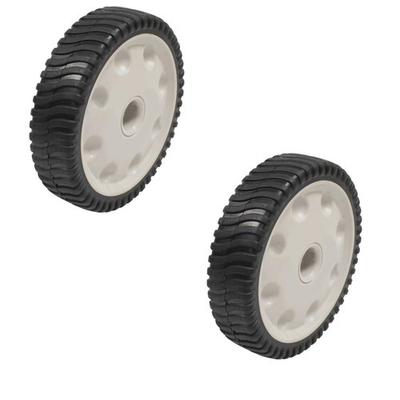 #ad 734 04018 Qty 2: Front Lawn Mower Drive Wheels Green Gray Fits Troy Bilt $28.99