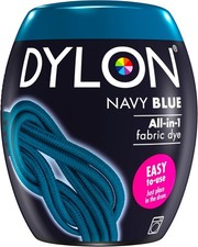 DYLON Waschmaschine Stoff Färbe Pod für Kleidung & weiche Möbel, 350g - Navy